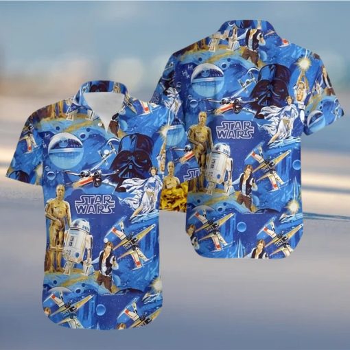 Star Wars Classic 3D Planet hawaiian shirt