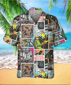 Star Wars Classic Star Wars Characters Retro Comic Book Style Disney Hawaiian Shirt And Short For Men And Women Gift