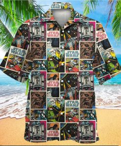 Star Wars Comic 80s Pattern Hawaiian Shirt