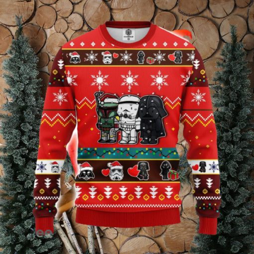 Star Wars Cute Ugly Christmas Sweater Red 1 Amazing Gift Men And Women Christmas Gift