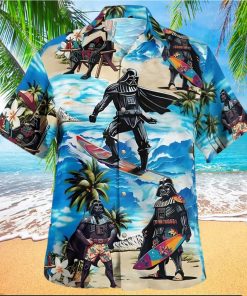 Star Wars Darth Vader Surfing Beach Hawaiian Shirt