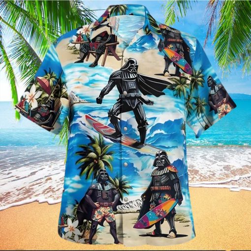 Star Wars Darth Vader Surfing Beach Hawaiian Shirt