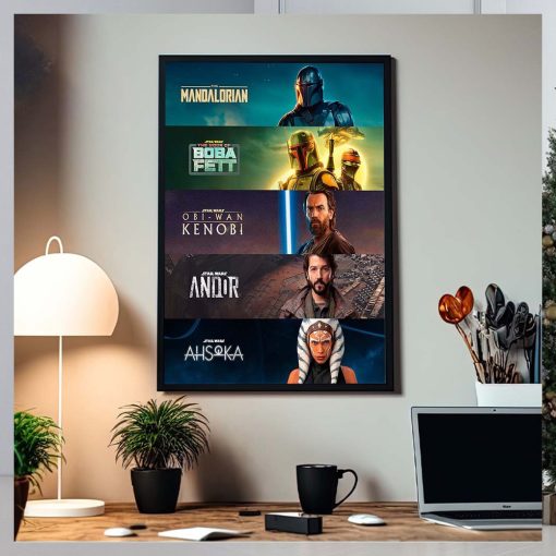 Star Wars Every Live Action Shows Home Decor Poster Canvas