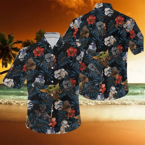 Star Wars Floral Aloha Hawaiian Shirt