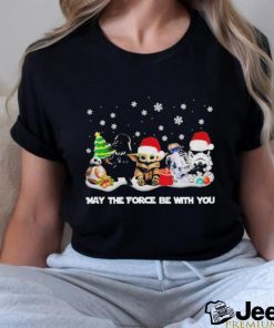 Star Wars MAY THE FORCE BE WITH YOU merry christmas shirt