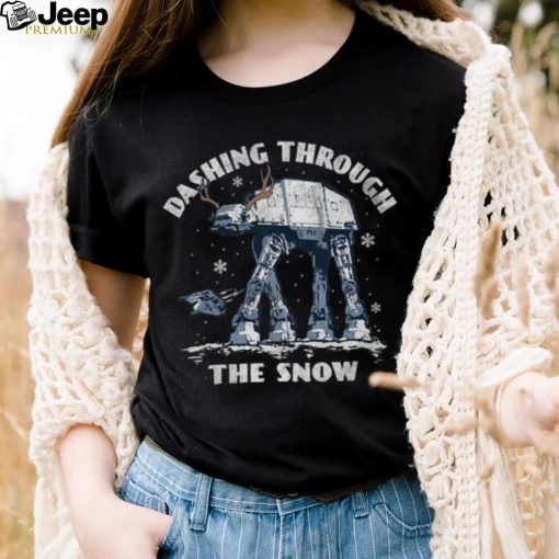 Star Wars Mad Engine Dashing Through The Snow T Shirt