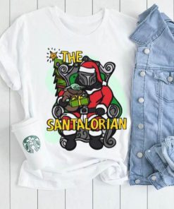 Star Wars Mandalorian Christmas Shirt, The Santalorian And Baby Yoda Christmas Shirt