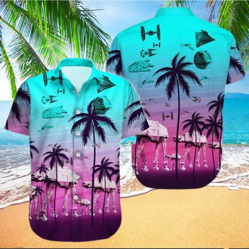 Star Wars Movie Lover Star Wars Light Blue Hawaiian Shirt