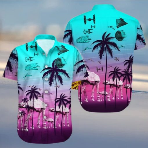 Star Wars Movie Lover Star Wars Light Blue Hawaiian Shirt