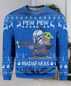 Star Wars Pew Pew Madafakas Baby Yoda Ugly Christmas Sweater