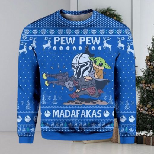 Star Wars Pew Pew Madafakas Baby Yoda Ugly Christmas Sweater