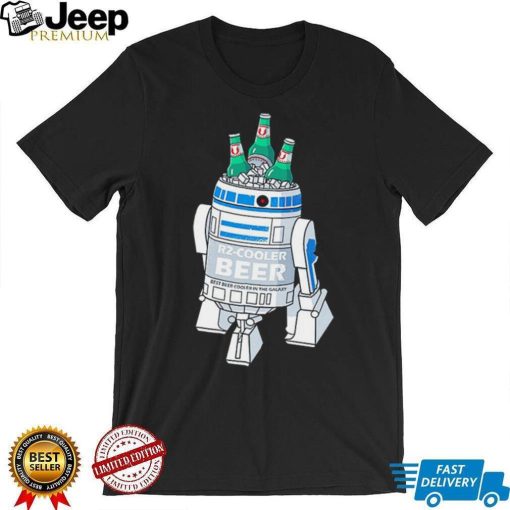 Star Wars R2 D2 R2 Cooler Beer best beer cooler in the Galaxy shirt