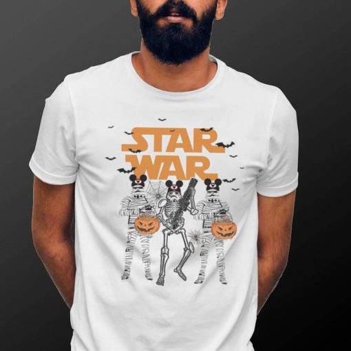 Star Wars Skeleton Costume Mickey Ears Halloween Shirt