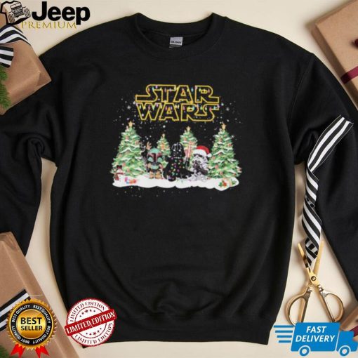 Star Wars Snow Tree Christmas Shirt