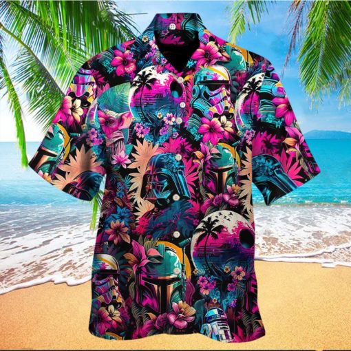 Star Wars Synthwave Hawaiian Shirt