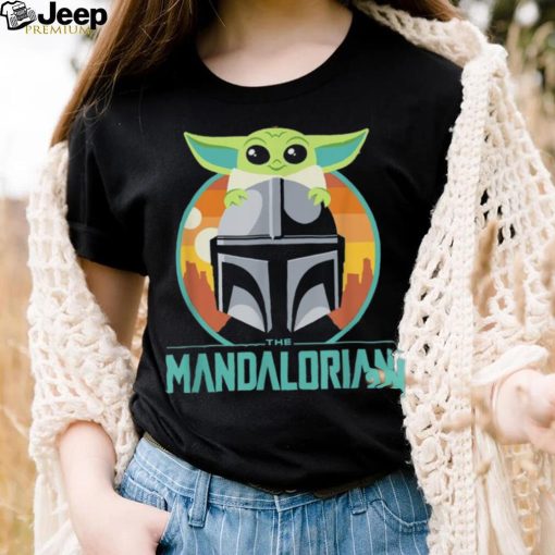 Star Wars The Mandalorian Father’s Day Cute Group Portrait Short Sleeve T shirt