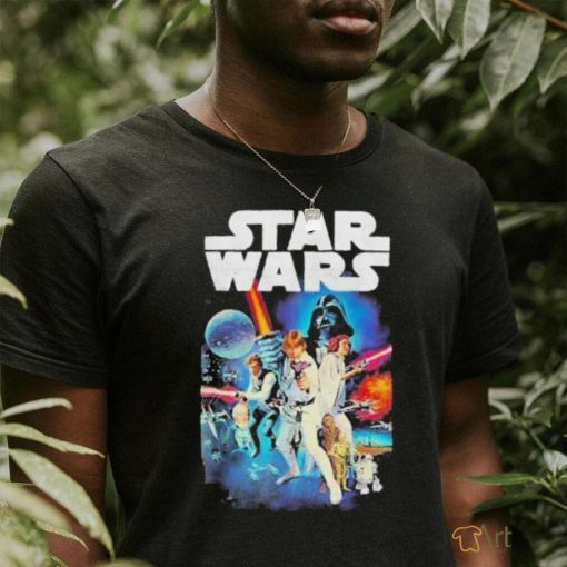 Star Wars Vintage Cast Poster T Shirt