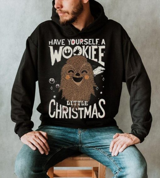 Star Wars Wookiee Little Christmas Sketched Chewbacca Little Christmas T  Shirt