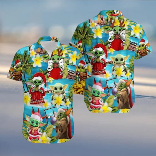 Star Wars Yoda Christmas Disney Hawaiian Shirt