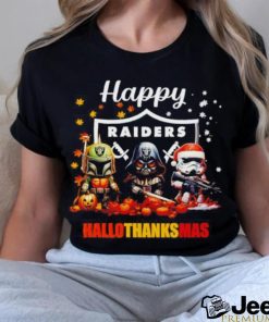 Star Wars chibi villains Raiders Happy HalloThanksMas shirt