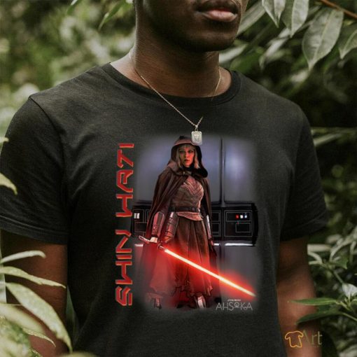 Star Wars_ Ahsoka Shin Hati Orange Lightsaber Jedi Poster T Shirt