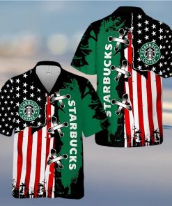 Starbucks Coffee Flag Hawaiian Shirt