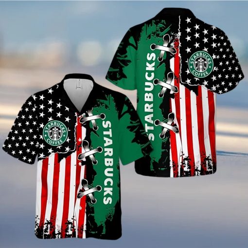 Starbucks Coffee Flag Hawaiian Shirt