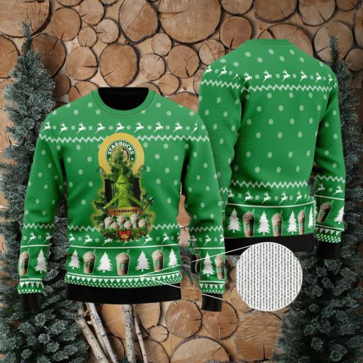 Starbucks Grinch Snow Ugly Christmas Sweater For Men And Women Gift
