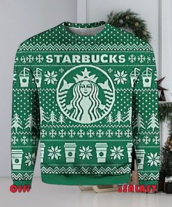 Starbucks Snowflakes Ugly Christmas Sweater