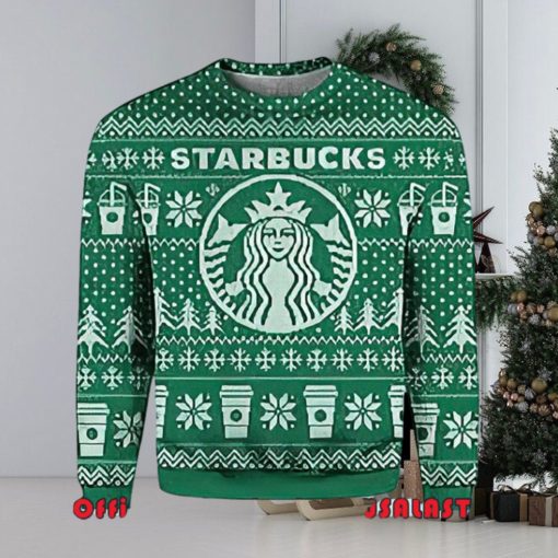 Starbucks Snowflakes Ugly Christmas Sweater