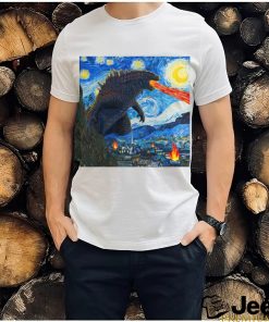 Starry night godzilla 2023 t shirt