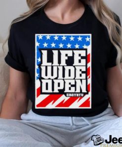 Stars and stripes life wide open shirt