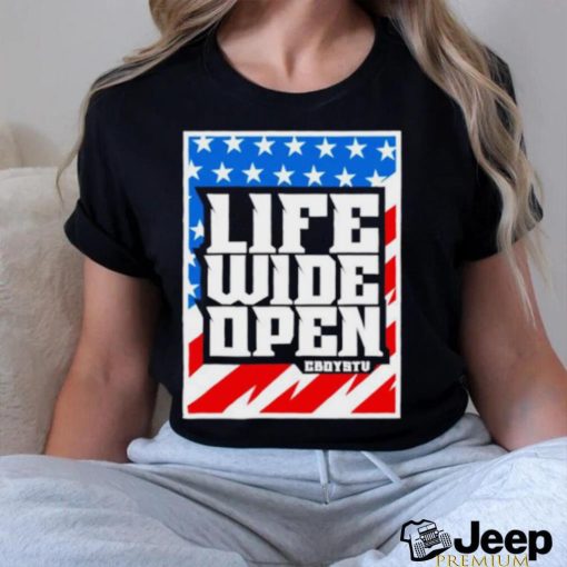 Stars and stripes life wide open shirt