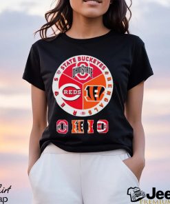 State Buckeyes, Bengals And Reds Ohio Sports Teams Logo Shirt