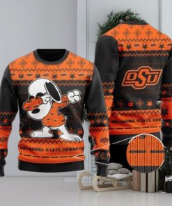 State Cowboys Snoopy Dabbing Knitted Ugly Christmas Sweater