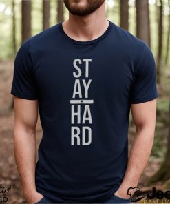 Stay hard heather navy triblend Shirt