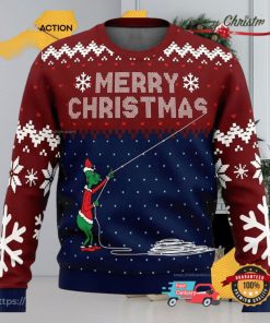 Stealing Christmas Santa Grinch Funny Ugly Christmas Sweater