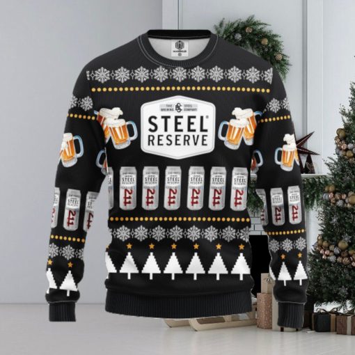 Steel Beer Ugly Christmas Sweater For Men Women