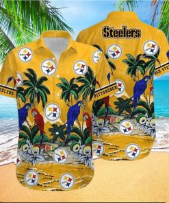 Steelers Hawaiian Shirt Nfl Pittsburgh Steelers Parrot Best Hawaiian Shirts