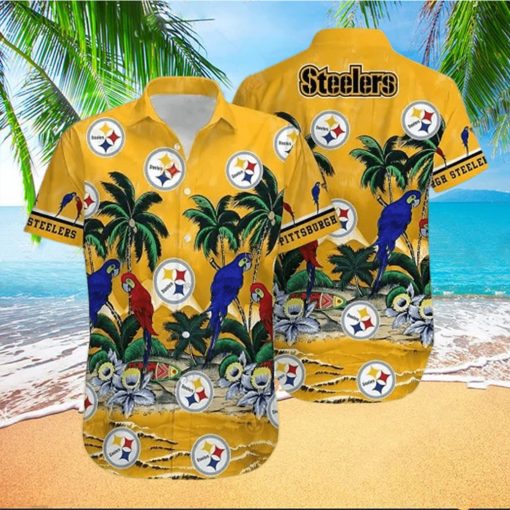 Steelers Hawaiian Shirt Nfl Pittsburgh Steelers Parrot Best Hawaiian Shirts