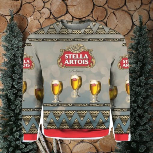 Stella Artois Beer All Over Print 3D Hoodie, T Shirt, Christmas Sweater