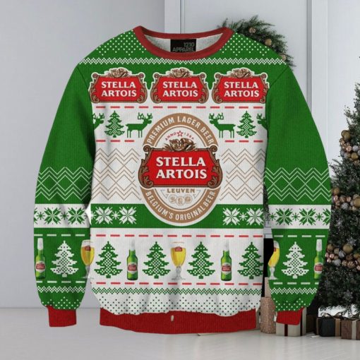 Stella Artois Beer Ugly Christmas Sweater, Gift for Christmas Holiday