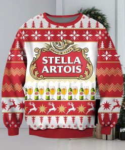 Stella Artois Beer Ugly Christmas Sweater Xmas 3D Printed Christmas Sweater Gift