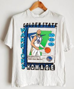 Stephen Curry Golden State Warriors Homage Unisex SkyBox Player Tri Blend T Shirt