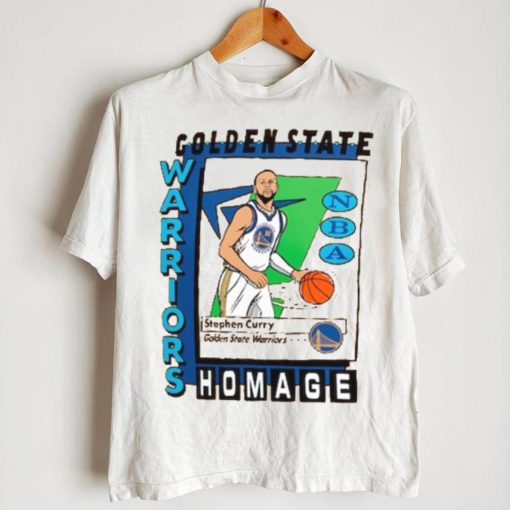 Stephen Curry Golden State Warriors Homage Unisex SkyBox Player Tri Blend T Shirt