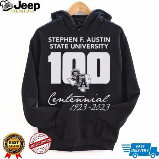 Stephen F. Austin Lumberjacks Centennial Stacked 1923 2023 Shirt