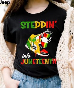 Stepping Into Juneteenth 1865 Pride Black African American T shirt