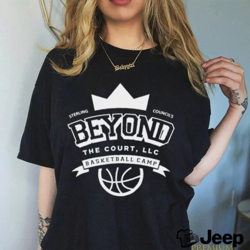 Sterling Council Beyond the court Basketball Camp logo shirt