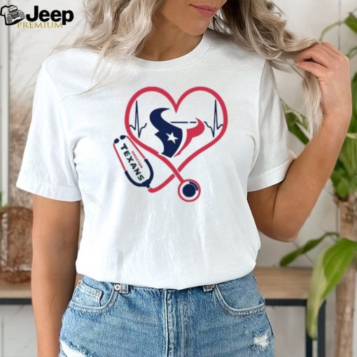 Stethoscope Heartbeat Nurse Symbol Houston Texans Shirt