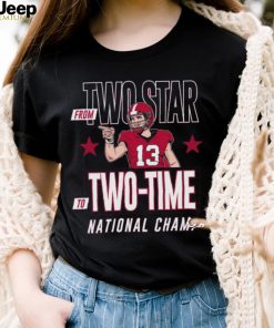 Stetson Bennett Georgia Bulldogs From Two Star To Two time National Champions Shirt